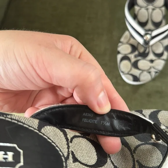 Coach Y2K Felicite Wedge Sandals Size 7.5 - Picture 12 of 13